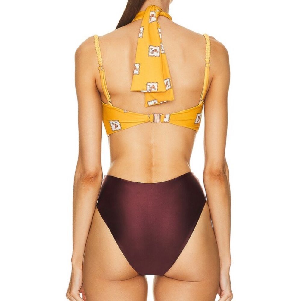 Johanna Ortiz Andean Yellow Hiram Bikini Top NWT $295 - Picture 3 of 6